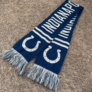 Indianapolis Colts Scarf NFL Football Team Knit Winter Fan Apparel‎ Accessory